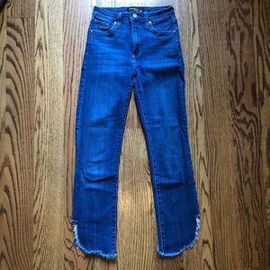 Just Black Denim Fringed Pants